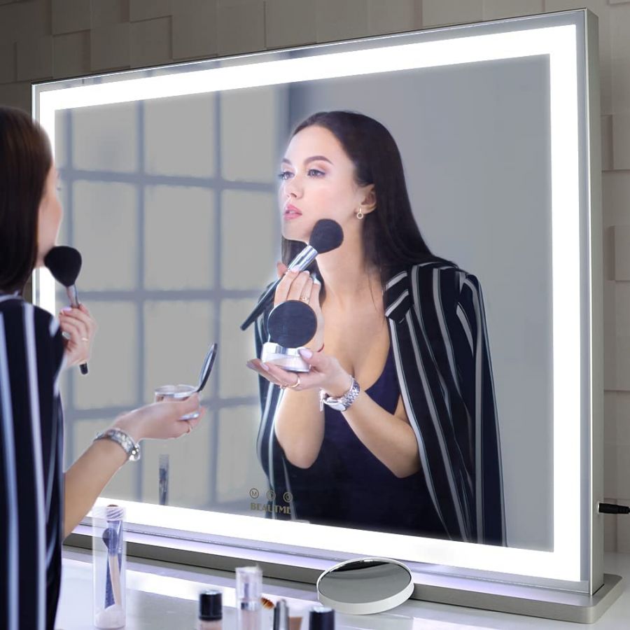 Beauty Salon Mirror with LED Backlit Lights Hollywood Makeup Mirror